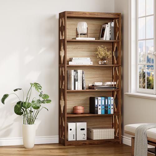 69.9" 5-Tier Vintage Bookshelf X201277