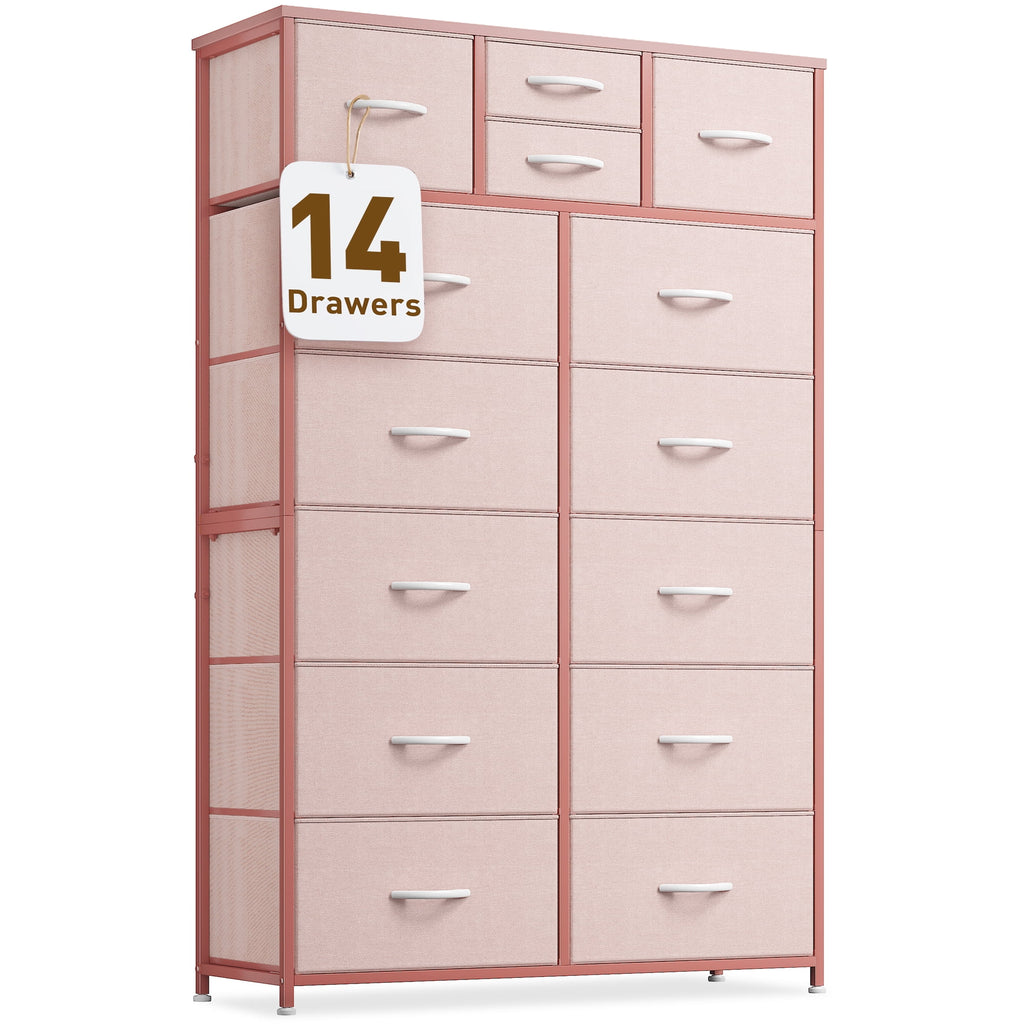 Charcoal Black 14 Drawer Tall Dresser H59787