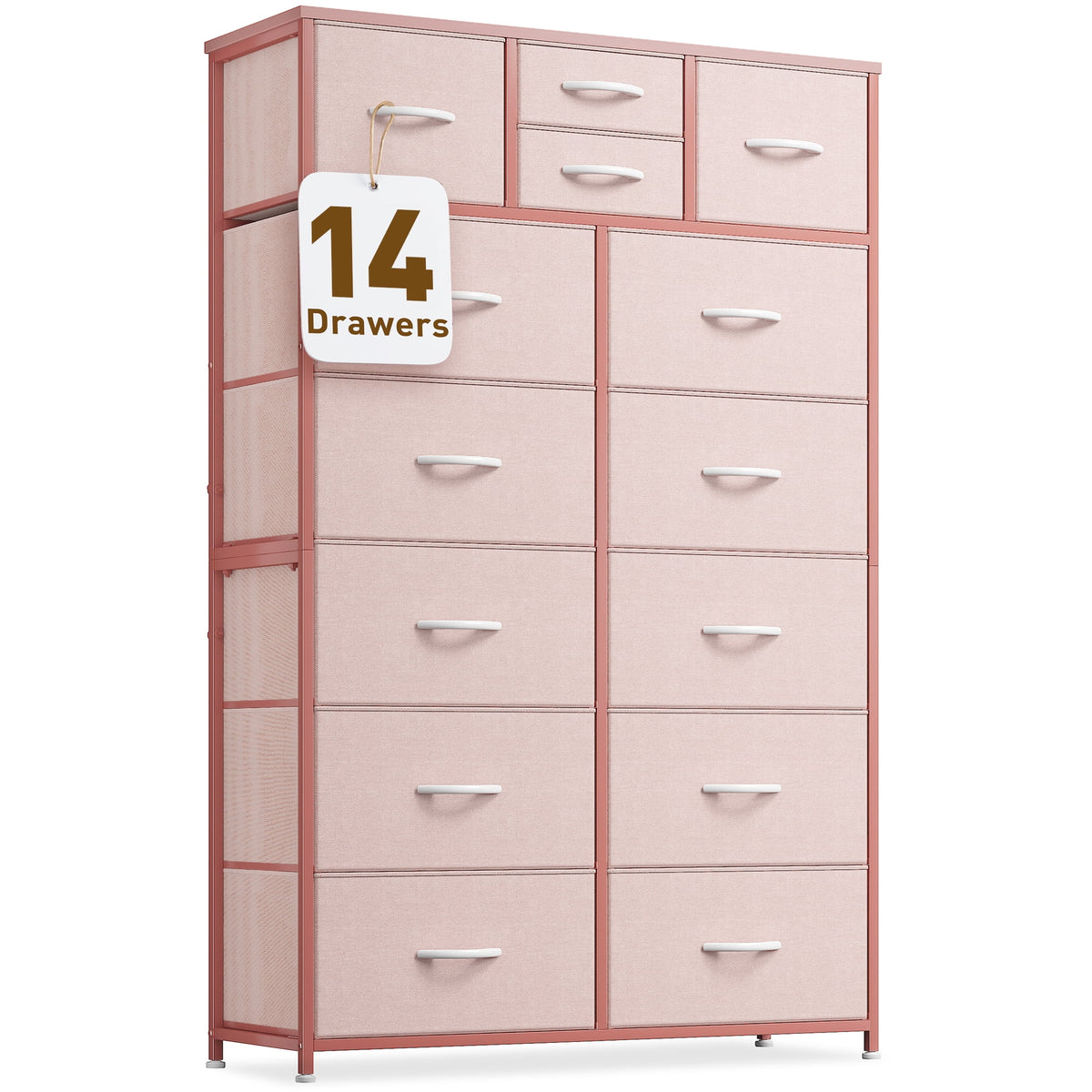 Charcoal Black 14 Drawer Tall Dresser H59787