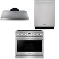 36 Gas Range, Range Hood and Dishwasher A498