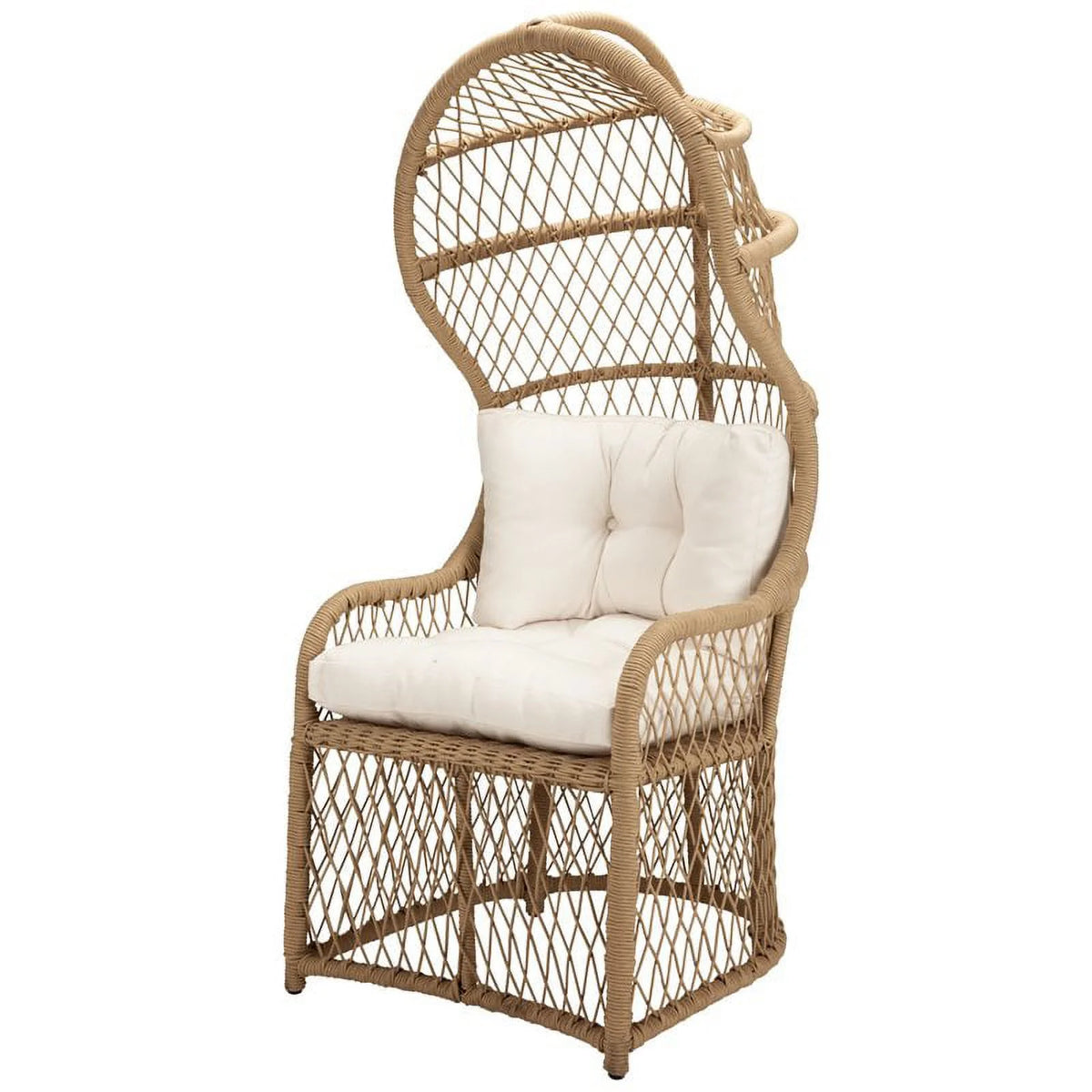 Aluminum Frame Outdoor High Chair in Black V10456