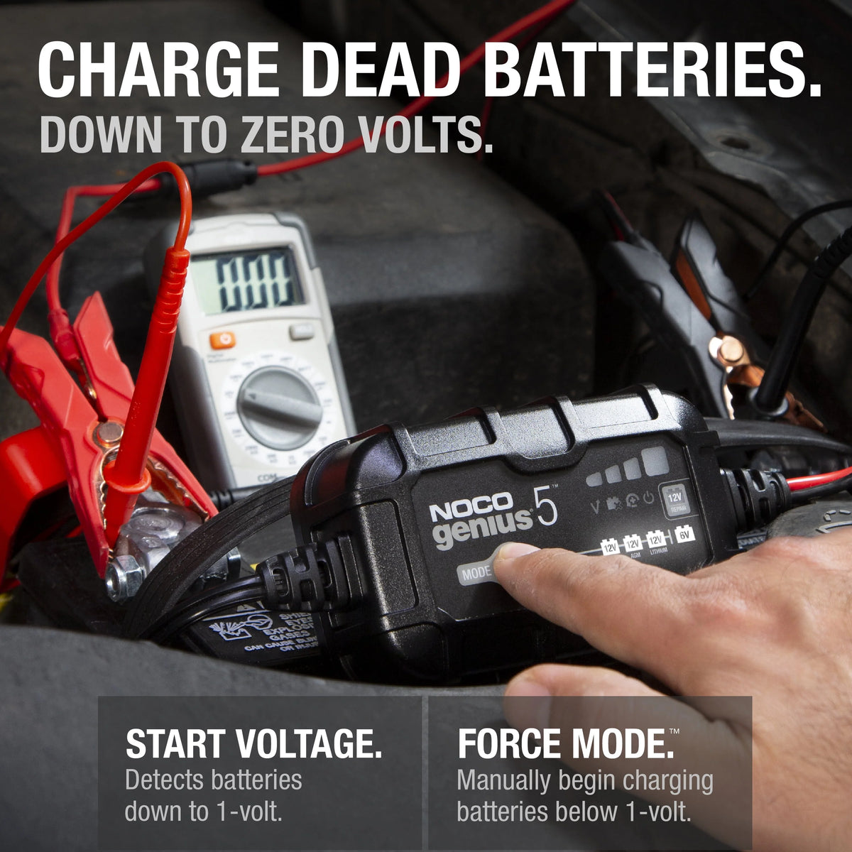 6V/12V 5A Smart Battery Charger and Maintainer F7719
