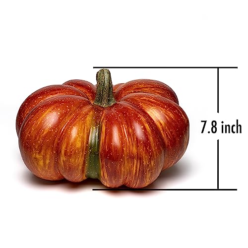 Large Artificial Pumpkin 12.6inch White Speckles L77566