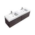 72 in. Double Sink Wall Mount Bathroom Vanity R12055