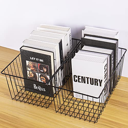 16 inch Upright Freezer Organizer Baskets, Black, Pack 3 T57128