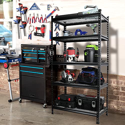 68" W x 24" D x 65" H 7200 LBS Heavy Duty Metal Shelving R755601