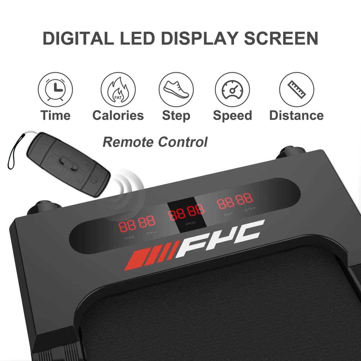 2.5 HP Folding Treadmill with LCD Display L61937