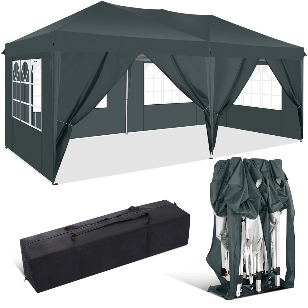 10' x 20' Pop Up Canopy Tent with Carrying Bag K852829