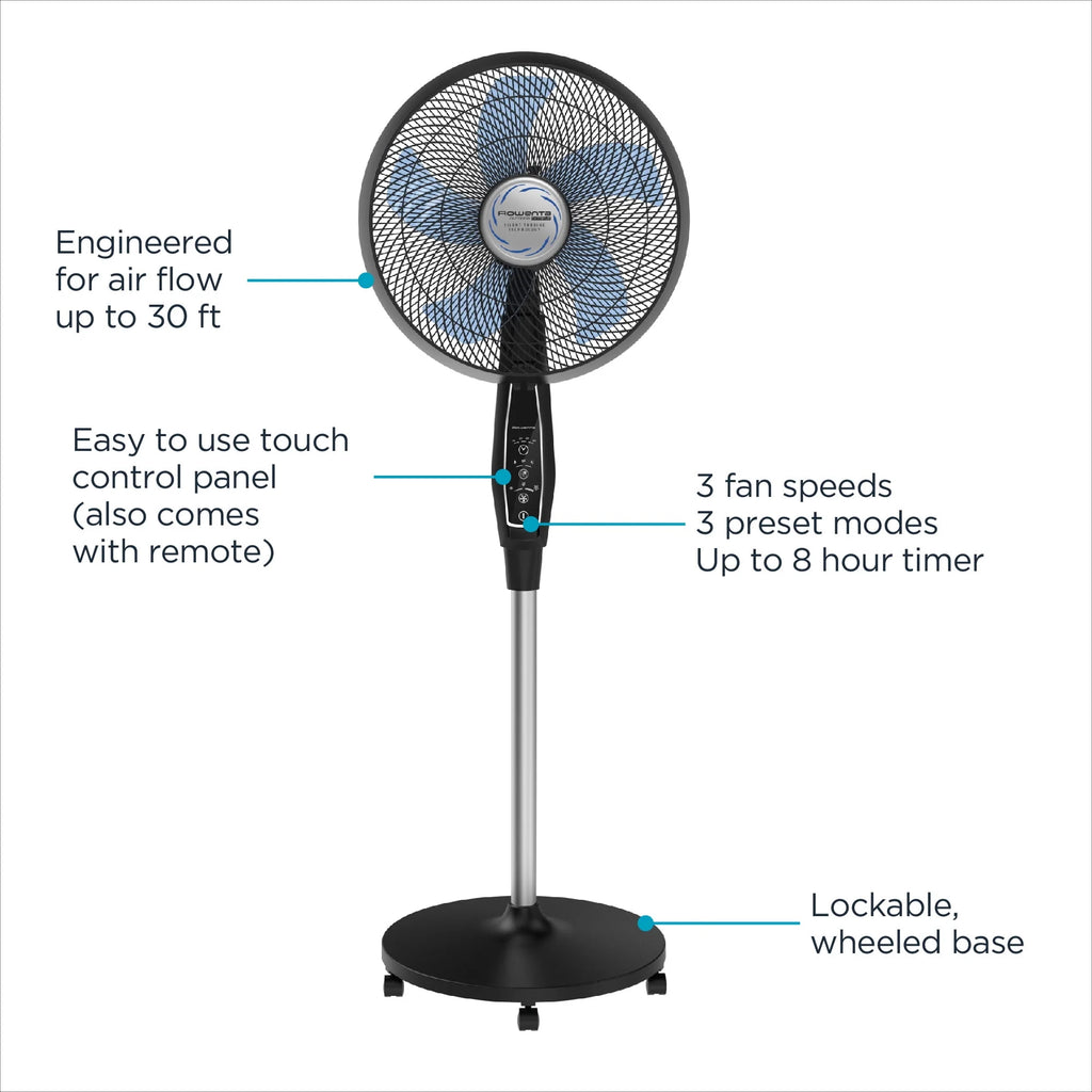 Portable Weather Resistant Black Fan D4367