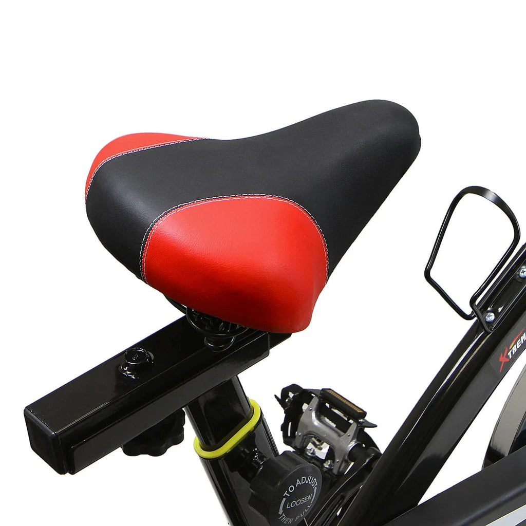 Blue Stationary Exercise Bike with Bottle Holder M1155