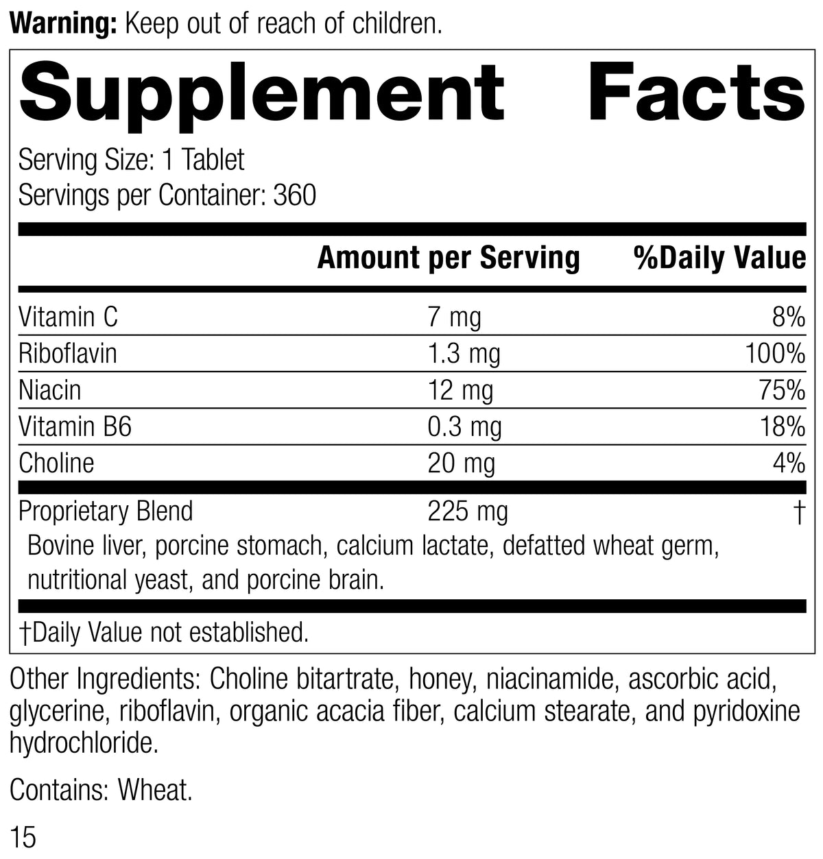 B2 360 Tablets R62768