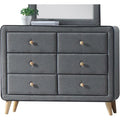 Light Gray Fabric Dresser W141