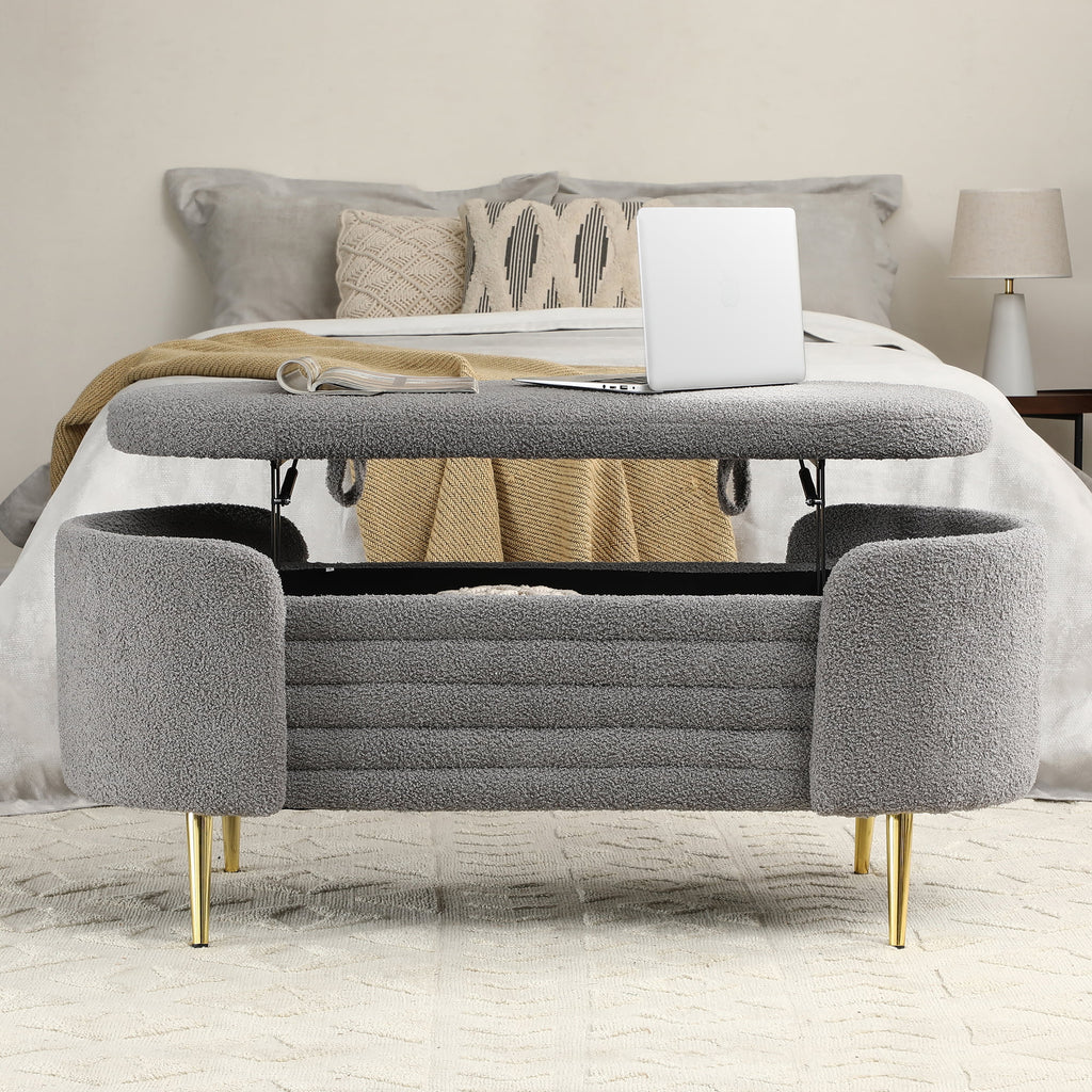 Grey Sherpa Storage Bench C69792