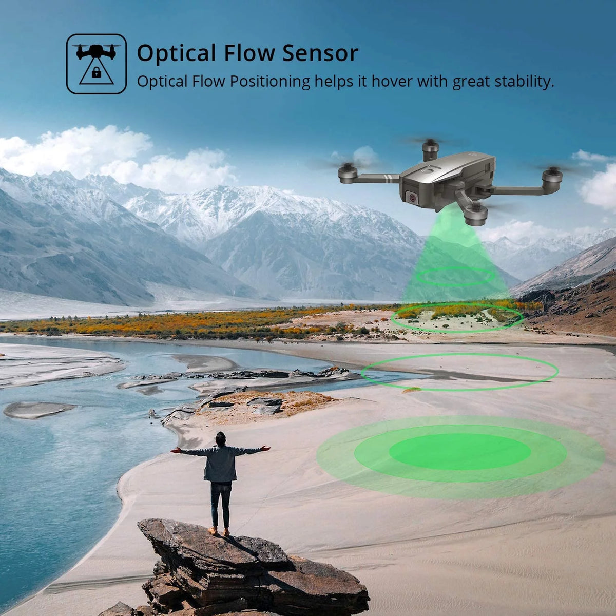 Foldable GPS 4K UHD Camera Drone with 2 Batteries Z7802