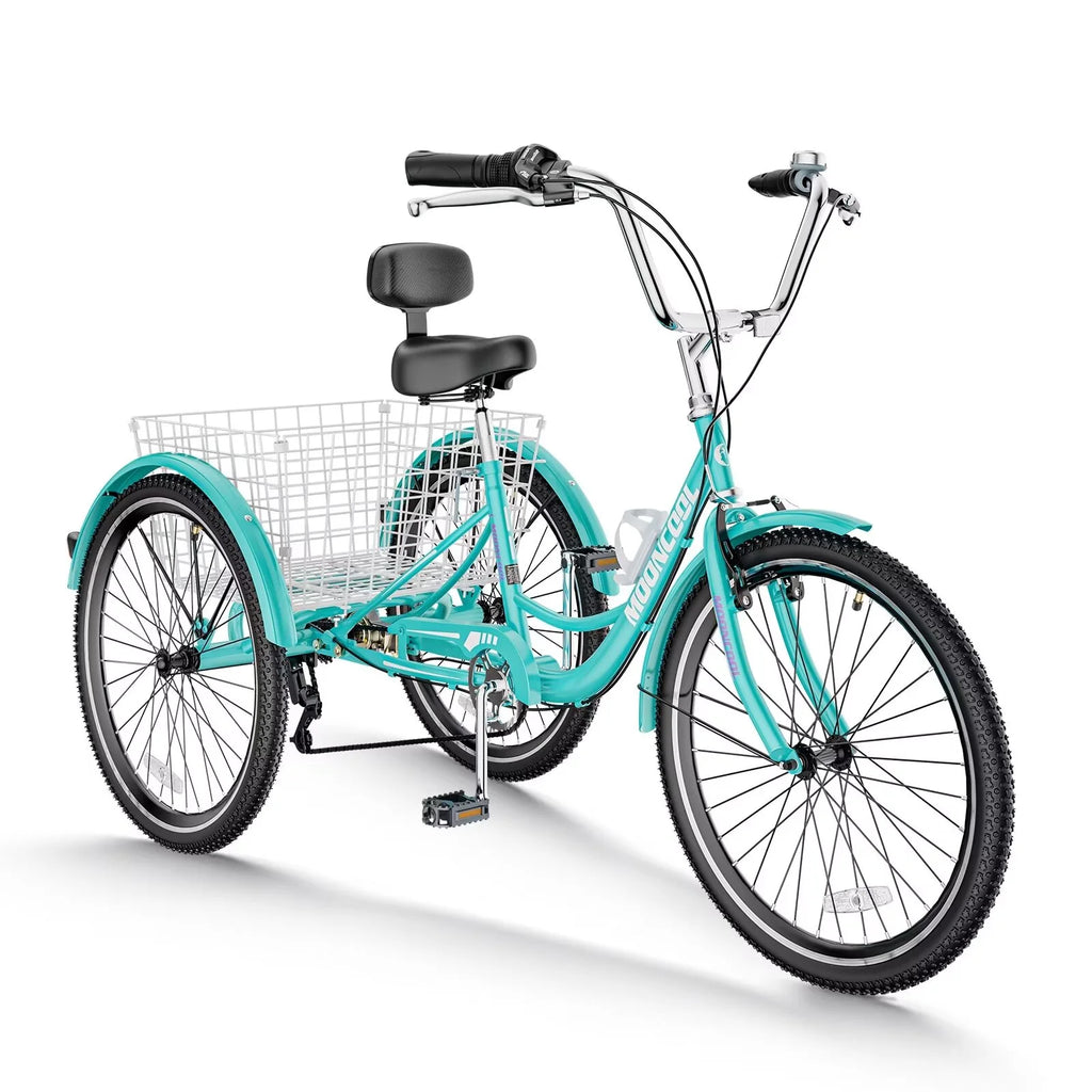 7 Speed Adult Tricycle with Basket & Dual Braking System V329049