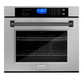 30 In. Single Wall Oven with Self Clean and True Convection in Stainless Steel and Matte Black D112628