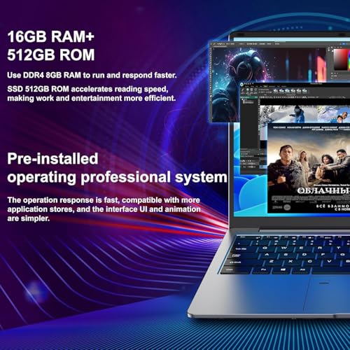 15.6" Quad-Core Laptop 16GB DDR4 512GB SSD U19761