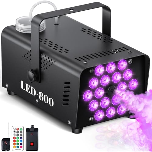 800W Fog Machine with 13-Color LED Effects N220120