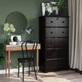 100% Solid Wood 5 Drawer Chest with Lock W2331